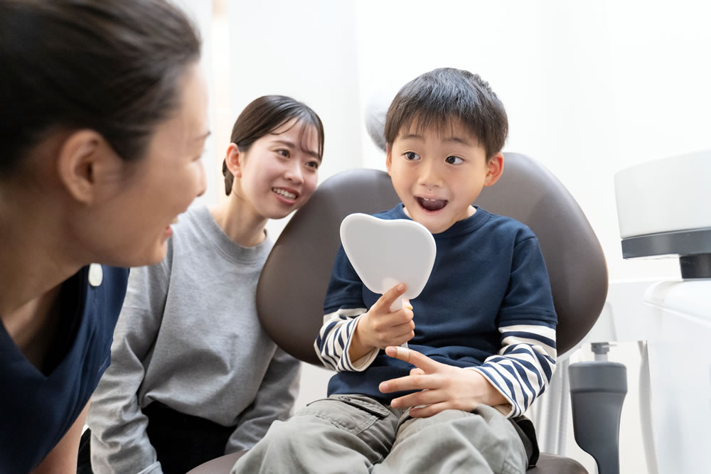 緊張感を緩和してから治療を開始